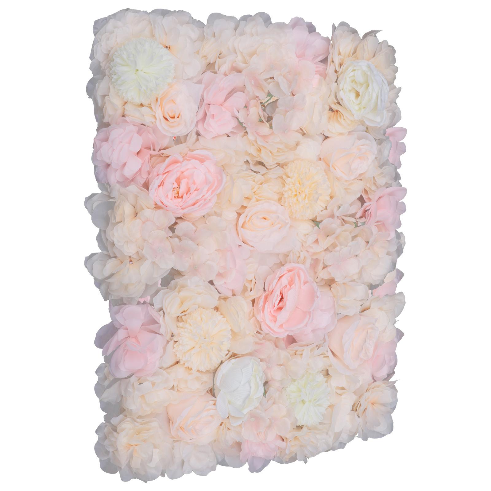 

Панель из цветов Цветочный фон - Декор для цветочной стены, 23,6 X 15,7 Стена из шелковых роз, Фон из искусственных цветов Искусственный цветок розовый