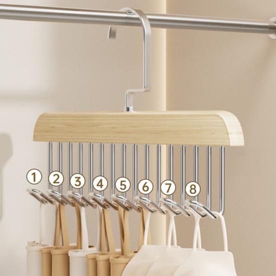 Tank Top Hanger Bra Underwear Holder 360-Degree Rotatable Strong Load-bearing Multi-Function Sling Hanger Wardrobe Organizer