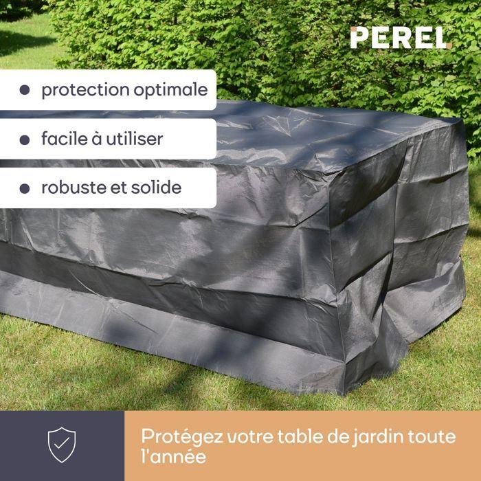 Perel Garden Housse De Protection Pour Table De Jardin Maximum 160 Cm, Anthracite, 165 X 105 X 75 Cm - OCT160