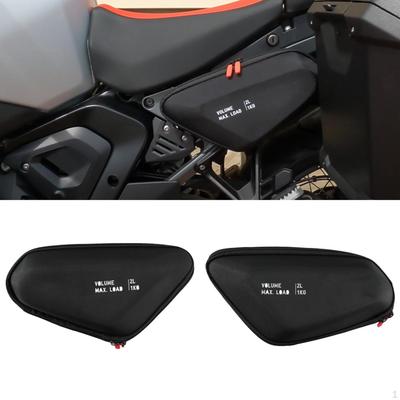 2 Pieces Motorcycle Side Frame Bags Road Trips Stylish Portable Water Resistant Organizers for