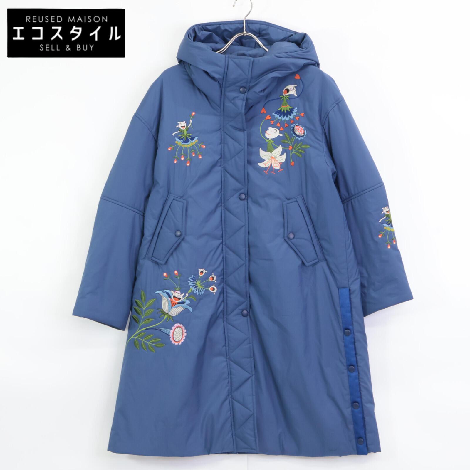 

OLLEBOREBLA 813681 Пальто пуховое с вышивкой свиньи, темно-синее Пальто Не написано синийБ/у