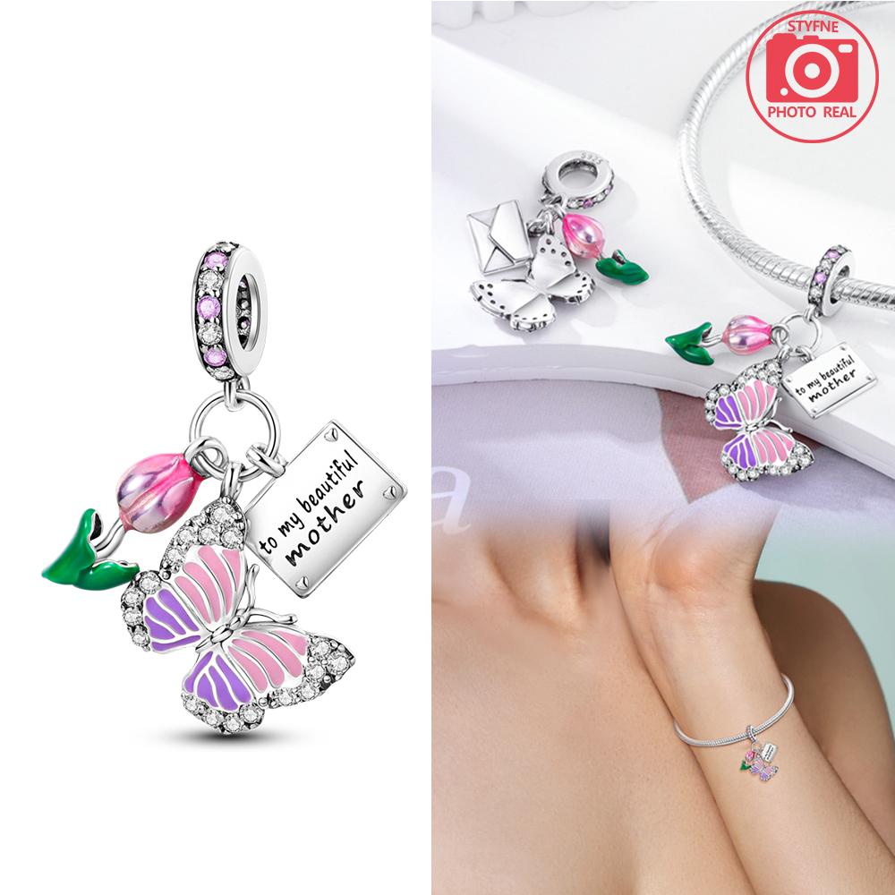 Charms Plata Copper Colors Pink And Purple Pendant Copper Colors For Charms Copper Colors Original Bracelet For Jewelry Making