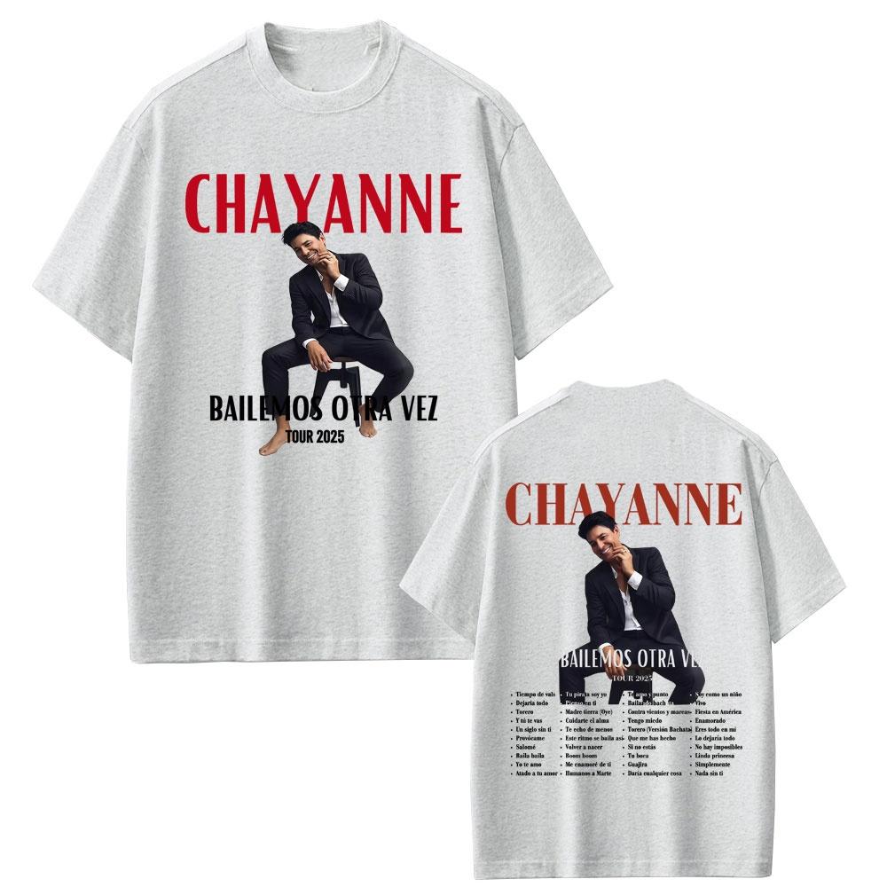 Chayanne Album Bailamos Otra Vez Tour 2026 Tshirt Mens Womens Casual Cotton Retro Short Sleeved Tshirt Street Wear Tops Tees