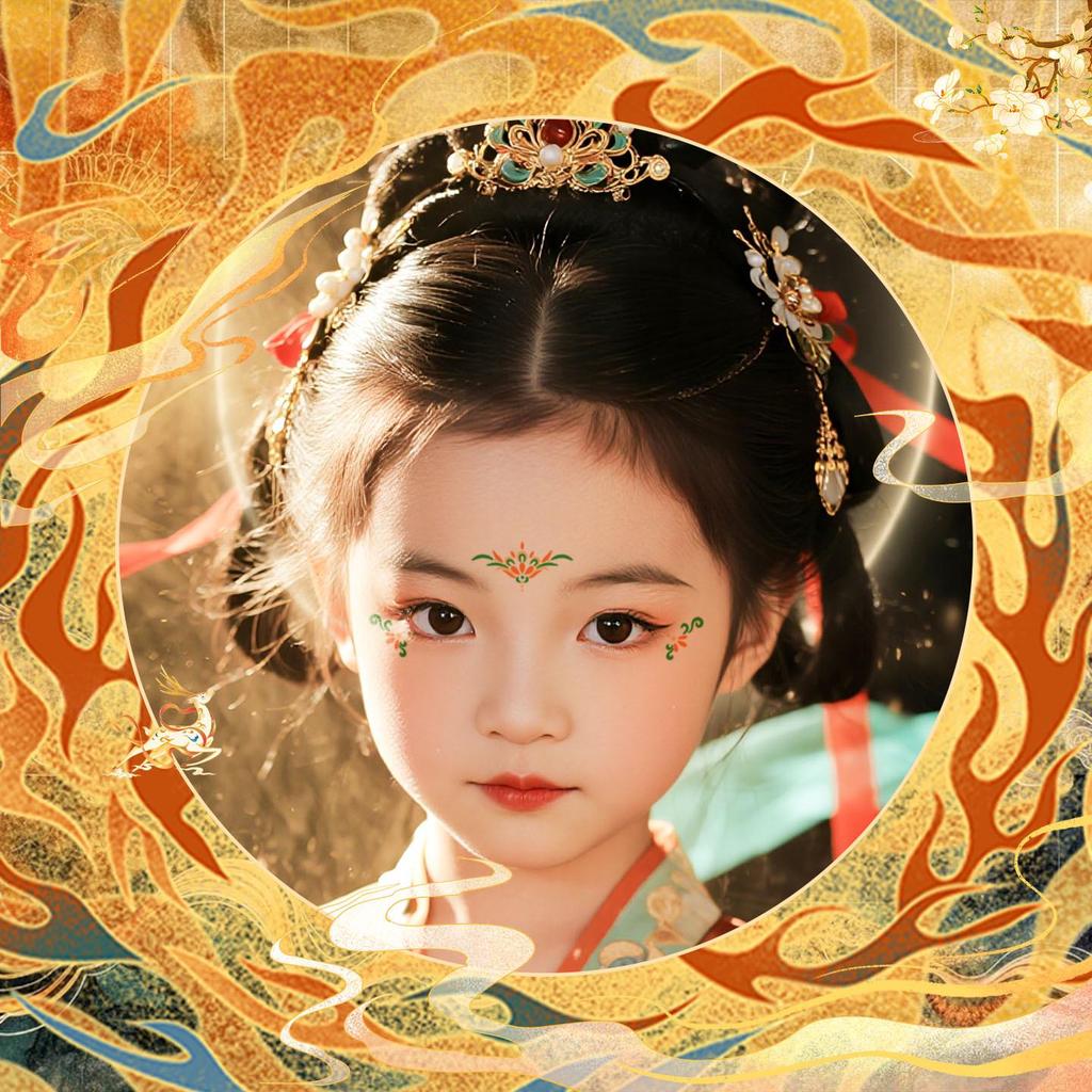 Colorful Cross-Border Tattoo Stickers: Ancient Style Forehead & Cute Designs, Easy to Clean, High Aesthetic Appeal.