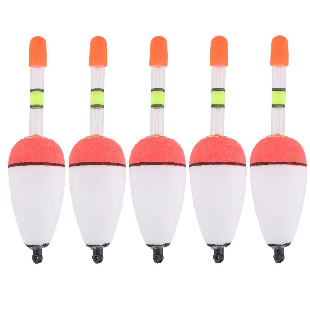 5PCS EVA Foam Fishing Slip Bobbers Long-range Casting Multiple Specifications Fish Floats Lightweight Lightwieght