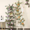 Artificial Rose Vine Plant for Indoor Air Conditioning Pipe Decoration