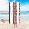 Vintage Ethnic Geometric Print Beach Towel Tribal Border Quick Dry Absorbent Towel Spa Travel Beach Holiday Accessory