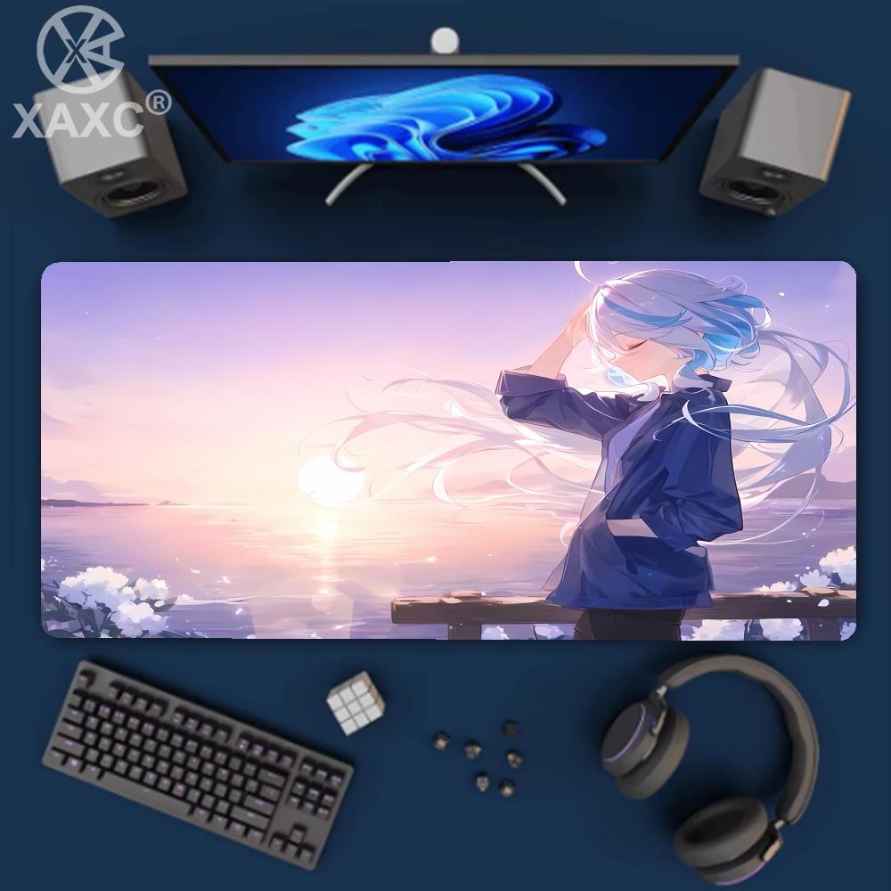 Hd New Pretty Genshin Impact Furina Anime Xaxc Game Office Pc Kawaii Girl Desk Mat Keyboard Mouse Pad Laptop Mice Mat Carpet