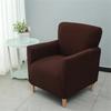 Solid Color Tub Club Armchair Cover Stretch Sloping Arm Back Slipcover Soft Single Small Chair Seater Sofa Covers For Home Club