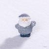 Resin Miniature Santa Claus Accessories Cartoon Santa Statue Creative Christmas Figurines  Festival