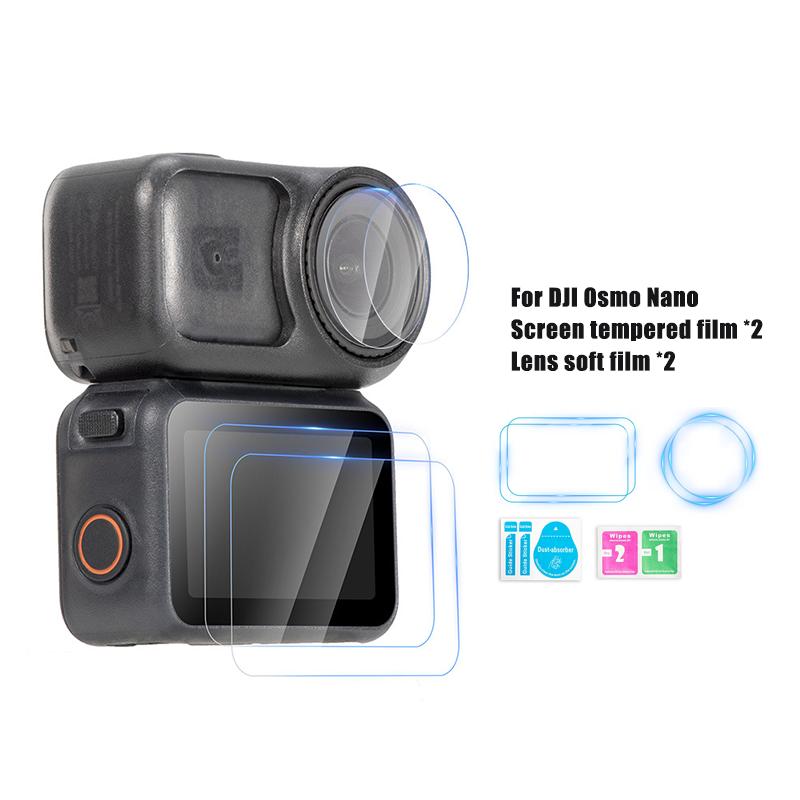 Anti-scratch Lens Protector Screen Protector Film for DJI Osmo Nano Ultra-Clear Tempered Glass Camera Lens Screen Protector Film