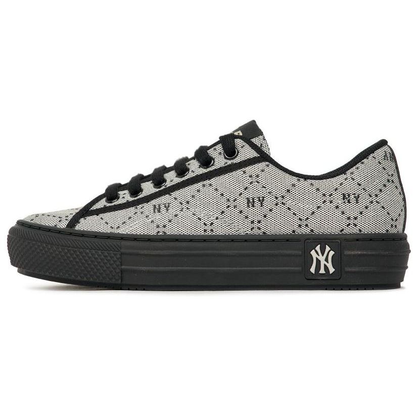 MLB Playball Chaussures en toile basses confortables antidérapantes durables Baskets pour femme Gris Noir 3ACVPRM3N-50BKS 42.5 gray