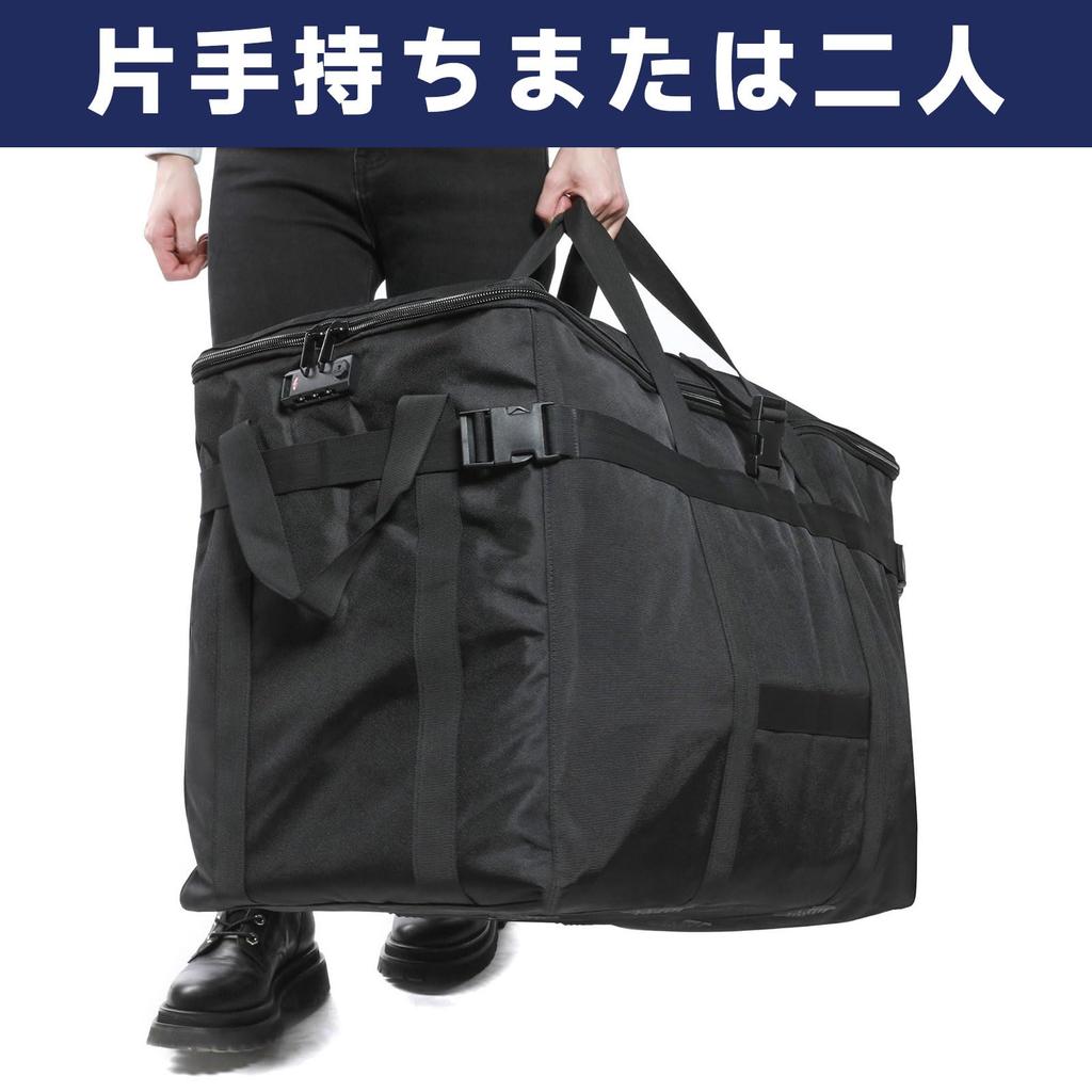 Arxus Stylist Travel Bag with TSA Large 130L Foldable Large Boston Duffel or Delivery Perfect for Outdoor Camping Bag, Lock, Capacity, Tote,