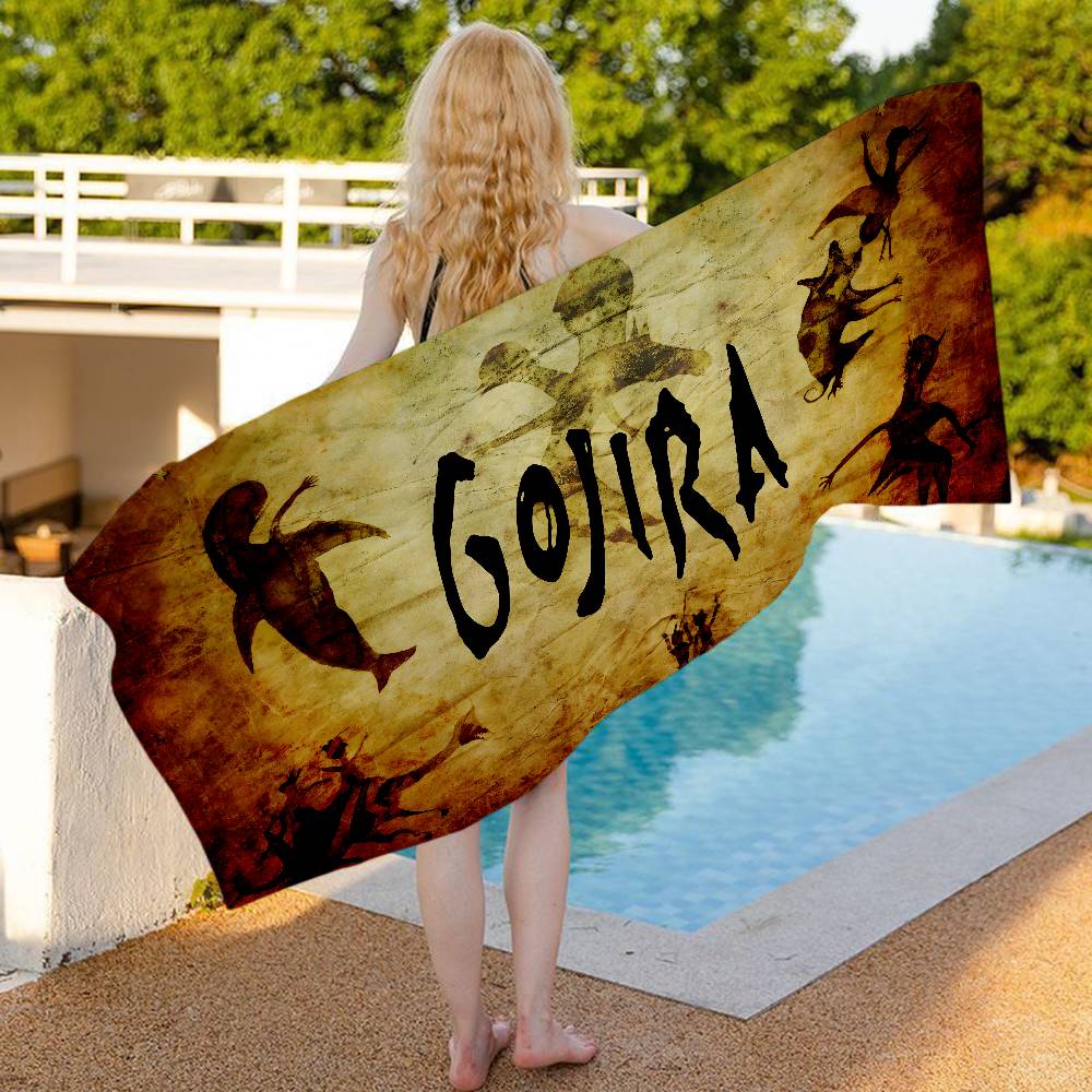 Avant-Garde Metal Combination G-GojiraS Big Microfiber Beach Towels Quick Dry Towel Sand Beach Towels Pool Towel for Travel Swim