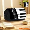 1pc Piano-Themed Flip-Top Pencil Case Suitable for School & Travel - Large Capacity Double-Layer Organizer with Piano Key, Multi-Functional Makeup Bag