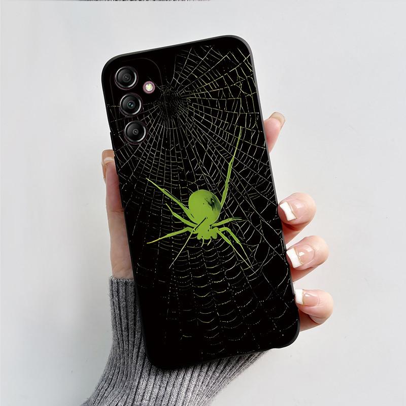 For Samsung A14 Case Galaxy A14 5G Cover SM-A145F A145M SM-A146B Luxury Fashion Black Silicone Phone Case Shockproof Back Cover