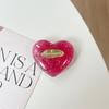 Solid Color Transparent Sequined Love Mobile Phone Airbag Bracket Pasted Retractable Lazy Desktop Watching Drama Support Ring Buckle
