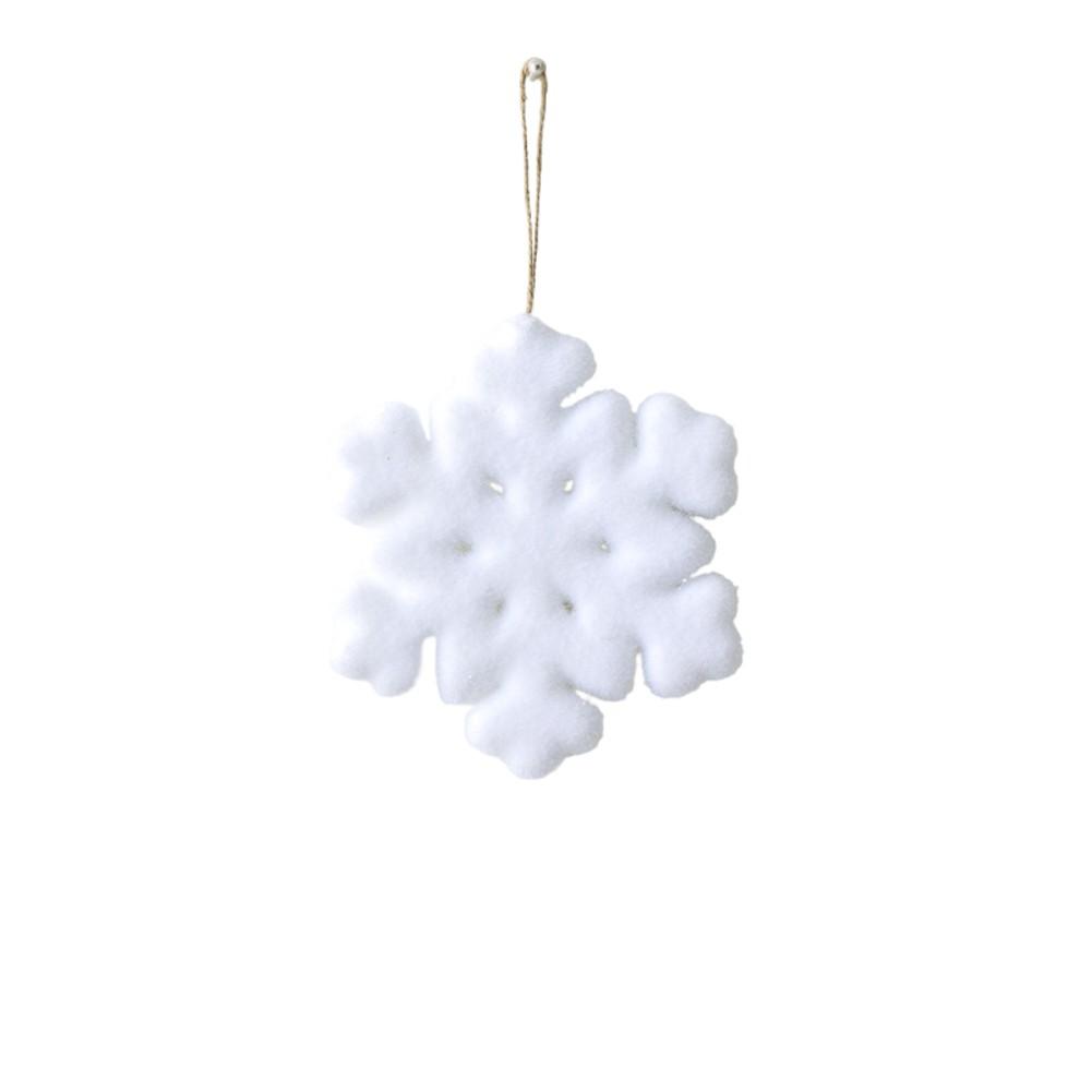 

Рождественская подвеска-снежинка, флокированная снежинка 20cm