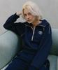 320 Showroom Half Zipup Heritage Logo Sweat Shirts Navy