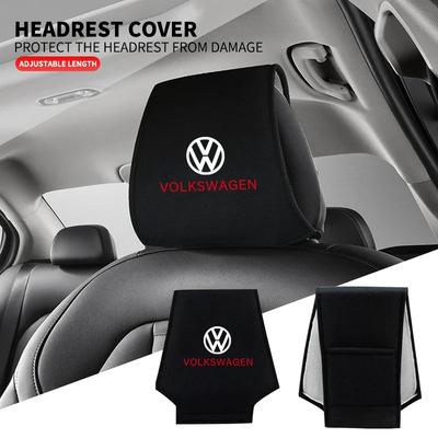 Pour Volkswagen VW 1 pièce Housse d'appuie-tête de voiture Oreiller d'appui-tête de siège Housse d'appui-tête pour le cou Pour Volkswagen Golf-5 6 7 Bora Jetta POLO MK4 MK6