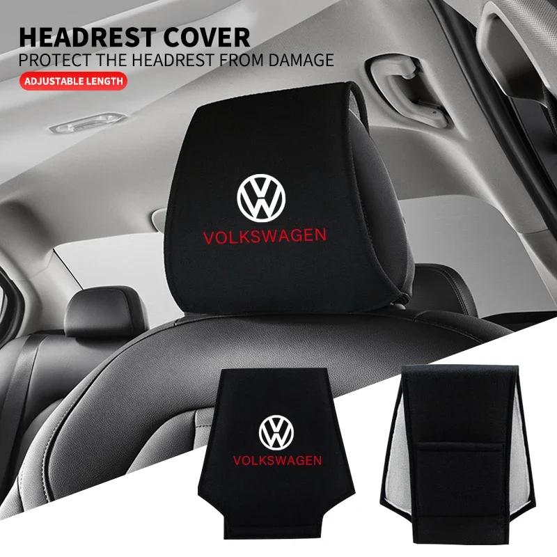 Per Volkswagen VW 1 Pezzo Copricuscino Poggiatesta Auto Cuscino Testa Sedile Copricuscino Poggiatesta Collo Per Volkswagen Golf-5 6 7 Bora Jetta POLO MK4 MK6