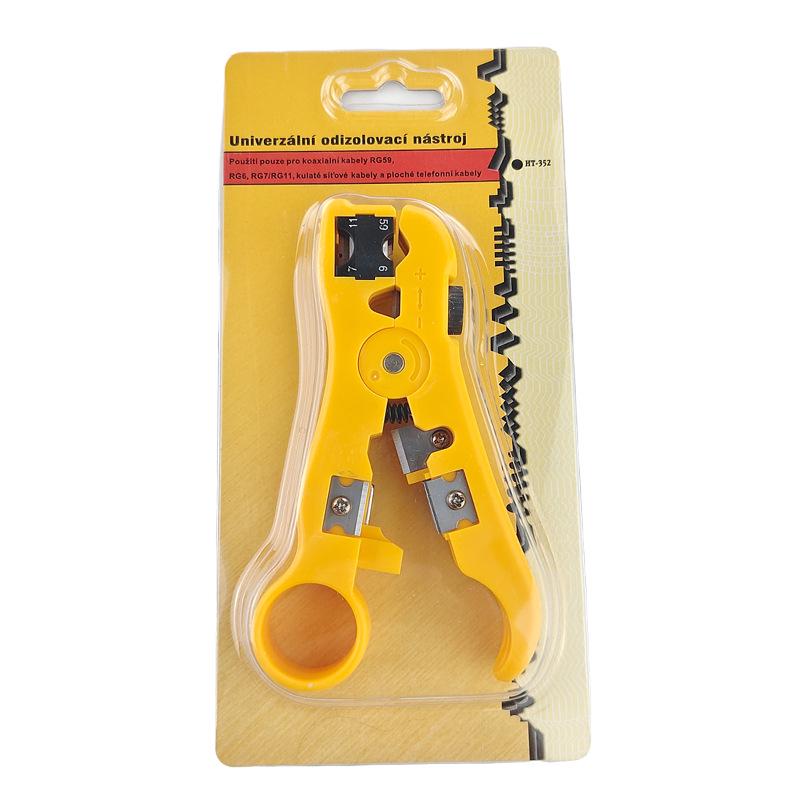 

HT352 Multi-Purpose Cable Stripper: Network, Flat, & Coaxial (RG59)
