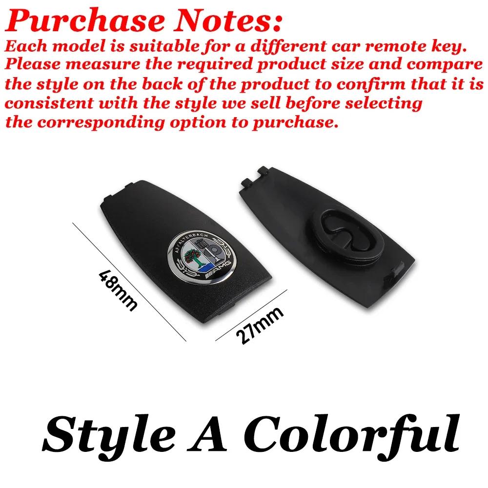 

Car Key Remote Accessories Key Case Shell Protective Cover Refit Sticker For Mercedes Benz W204 W205 W211 W212 AMG Smart Fortwo