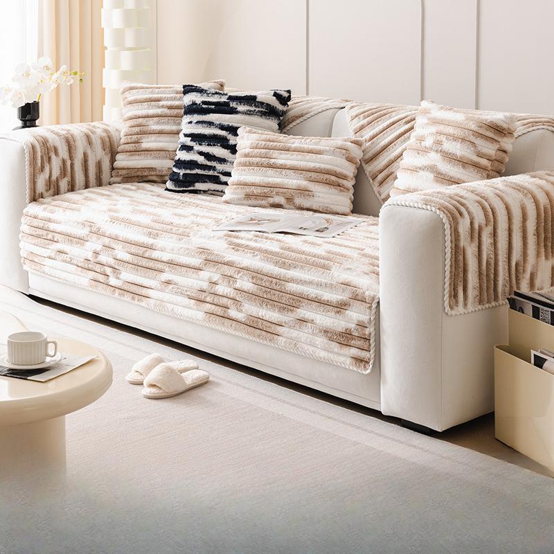 

Зимние утолщенные нескользящие подушки для сидений, улучшенный легкий роскошный плюшевый осенне-зимний чехол, полностью завернутый чехол 70*70