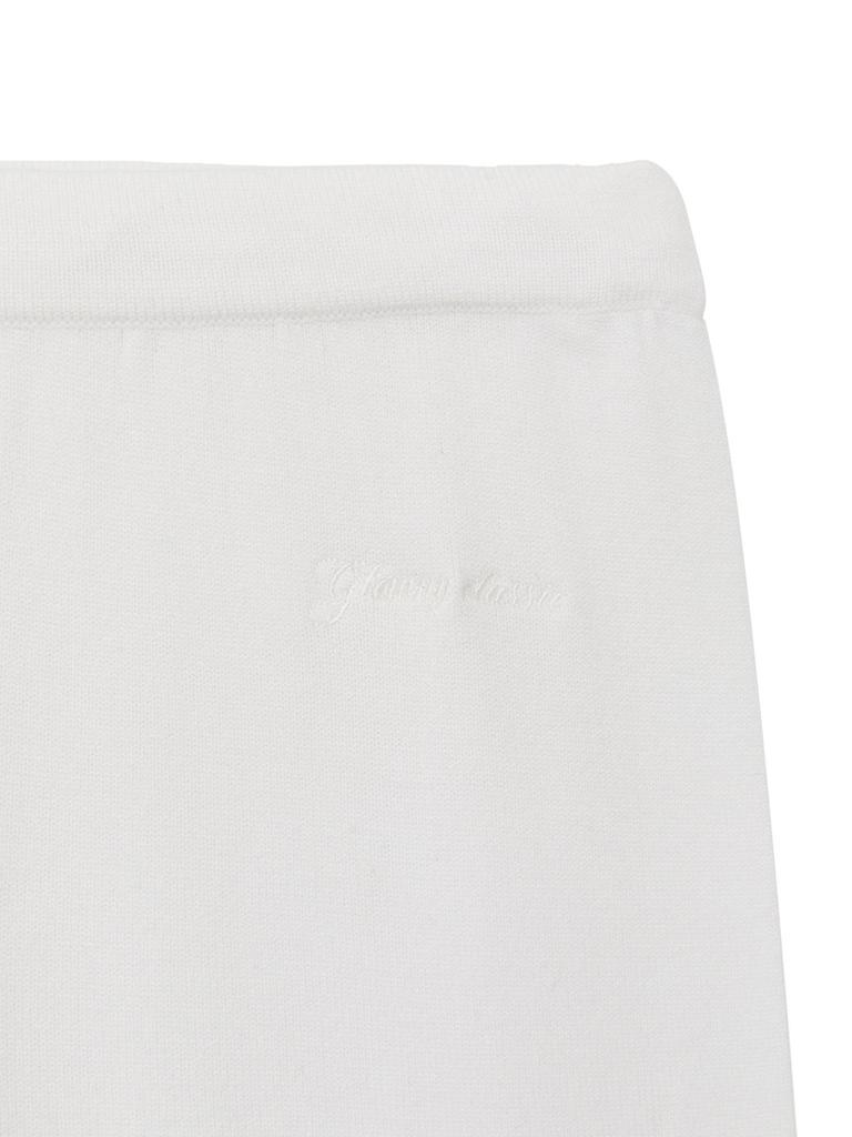 GLOWNY G Hug Knit Pants (White)