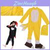 Kinder Deluxe Sonic The Hedgehog Kostüm Jumpsuit Cosplay Einteiler