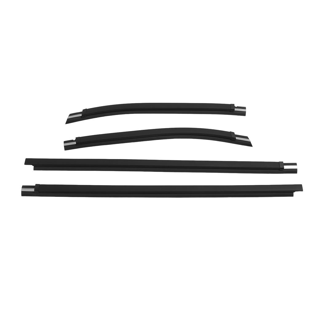 4Pcs Door Window Weatherstrip 68160‑04020 Sturdy Leakage Resistant Window Seal Belt Trim for Tacoma 1995 To 2004