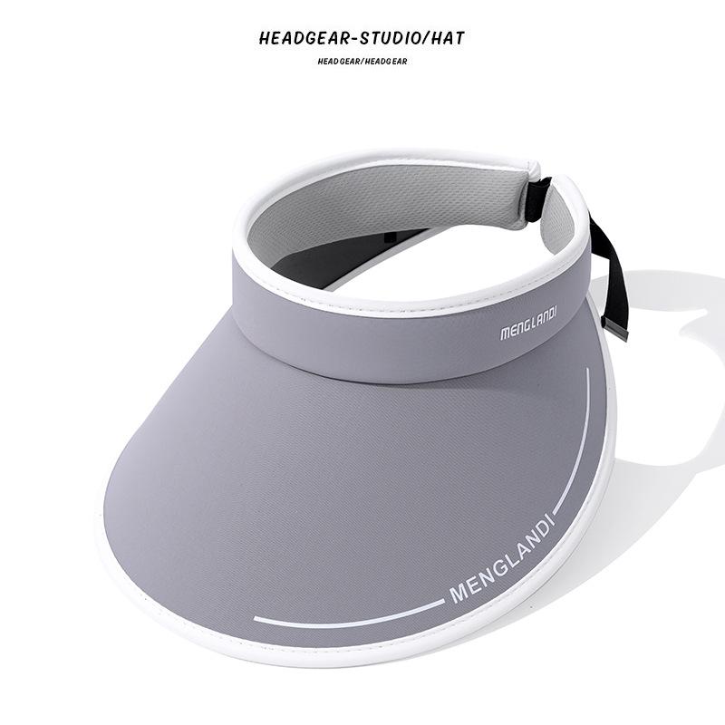 New Sunscreen Hat Summer UV Protection Large Brim Sun Hat Headband Empty Top Hat Sun Hat Face Cover Versatile