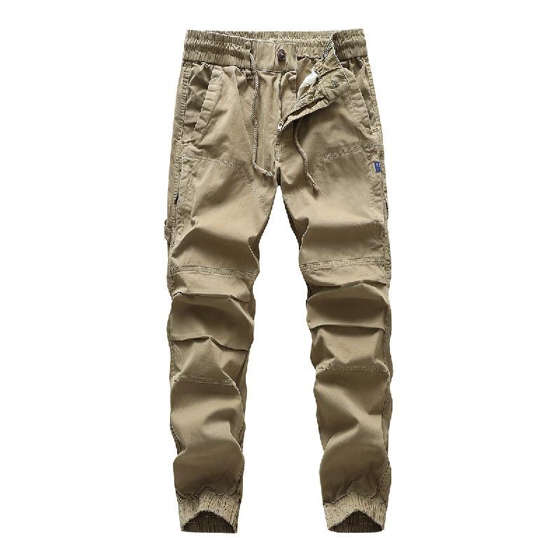 Design sense autumn and winter tooling pants men s wear-resistant washed pure cotton leggings commuting versatile casual pants high-end men s pants 28