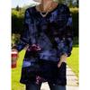 Women's long-sleeved round-neck T-shirt, suitable for spring, autumn and winter seasons. It has pockets and print designs. machine washable.