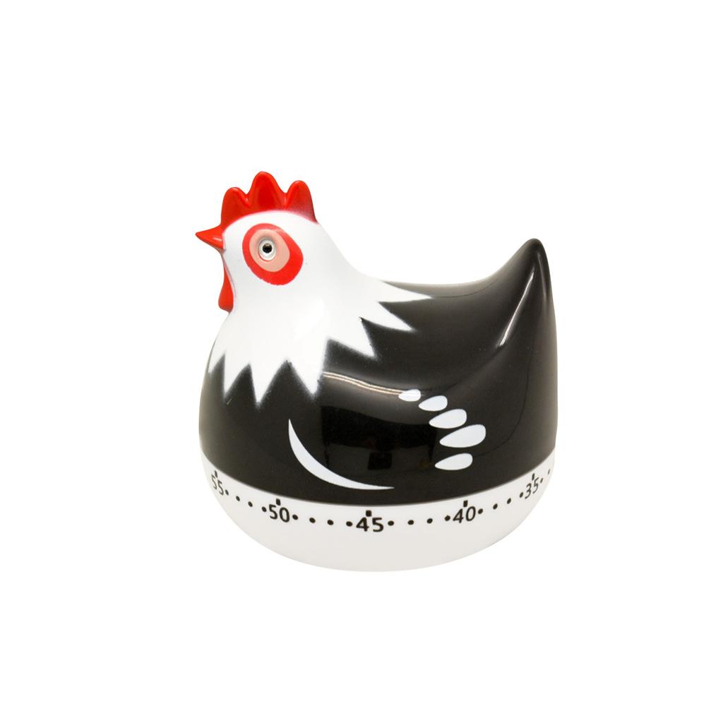 55 Minutes Novelty Kitchen Timer Cute Chicken Pattern Mechanical Rotating Alarm For Cooking Baking Countdown Clock