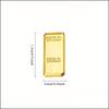 Simulated Mini Gold Bar, Zinc Alloy, Home and Desktop Decoration, Casual Accessories, Housewarming Gift, Perfect Gift and Craft
