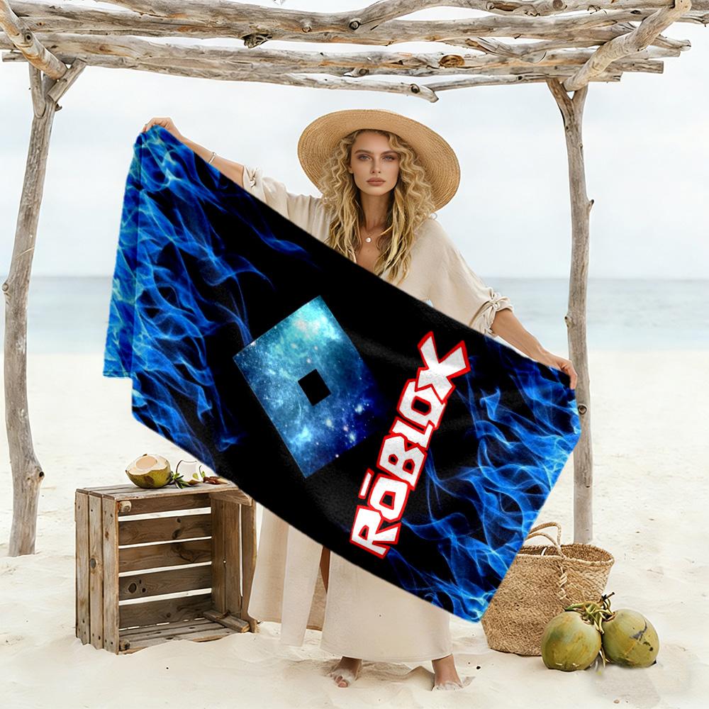 Roblox Beach Towel Super Soft Absorbent Comfortable Lightweight Suitable for Sports, Travel, Swimming, Yoga, Bathroom, Beach, And Pool