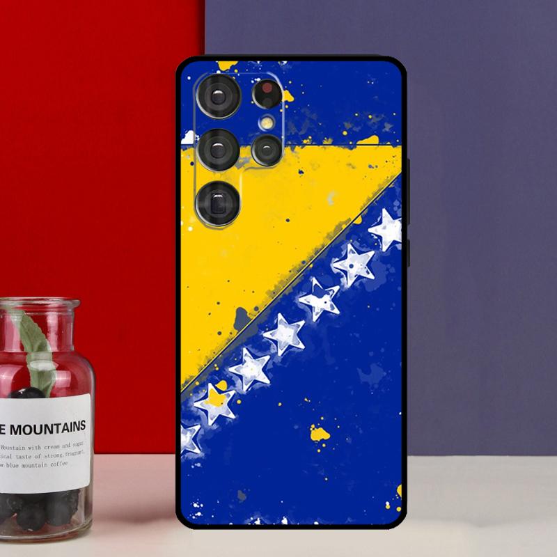 Bosnien Flagge Hülle Für Samsung Galaxy S21 S22 S23 Ultra Plus S8 S9 S10 Note 10 20 Ultra S21 FE S20 FE Abdeckung