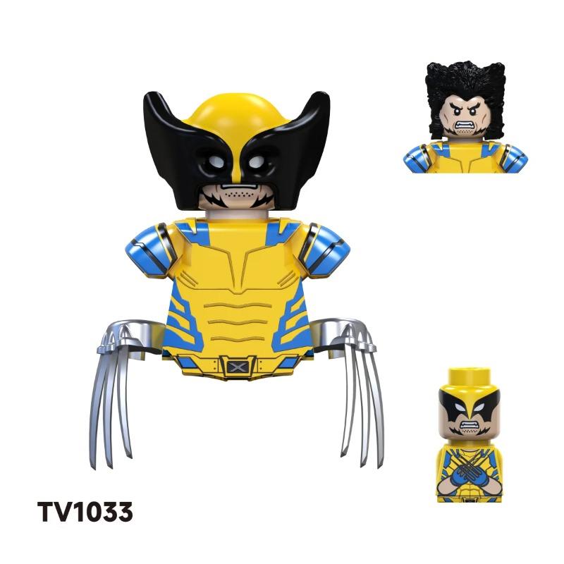 Ślepa Paczka Mini Klocki TV6205 Figurki Duży Goblin Spiderman Iron Man Venom Kapitan Hawk Deadpool Pancerz Boże Narodzenie Prezent Zabawka
