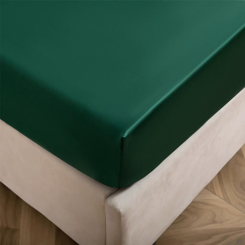 Satin Fitted Sheet Queen Deep Pocket Single  Mattress Cover Breathable Soft Comfortable Bed Set Sheet NO Pillowcase 90  160x200