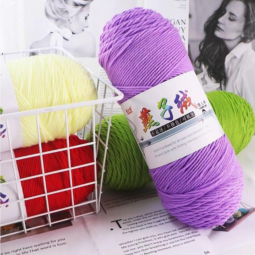 200g/pc Knitting Wool Milk Cotton Yarn Cotton Wool Thread  For Scarf Coat Baby Blanket DIY