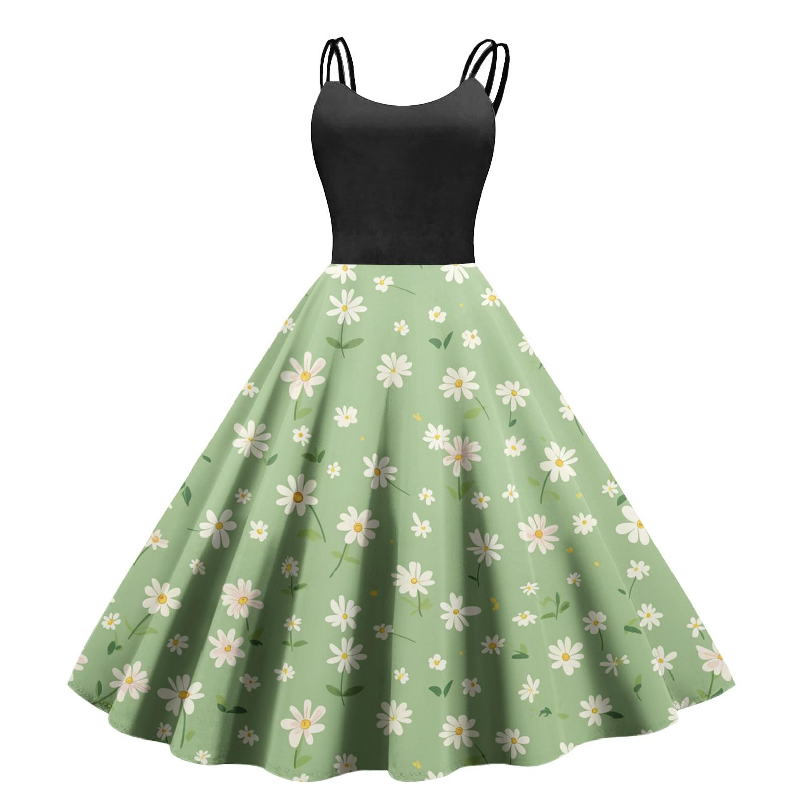 

Женское повседневное модное платье с принтом в стиле ретро с открытыми плечами в стиле панк в стиле ретро M