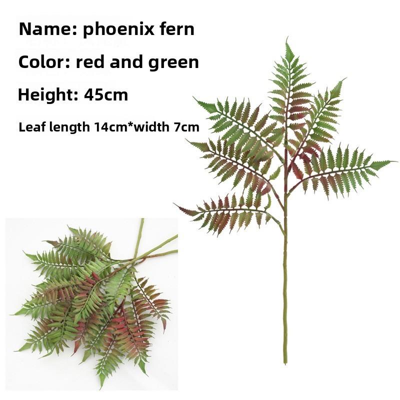 Synthetic Fern Leaf Plant For Interior Decoration And Photography Scenes