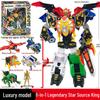 Dragon Warrior Star Source Transforming Robot Toy for Kids: King Kong Boy Star Transformation Device