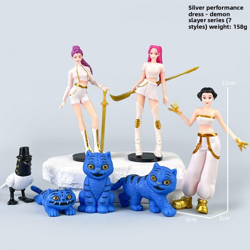 K-Pop New Demon Hunter Girl Group Men's Group Figure Model Blind Box Tide Play Doll Ornament