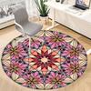 1PC Floral Mandala Pattern Chair Carpet for Office Non-Slip, Lightweight, Machine Washable Rug for Office, Sleeping, Room - Holiday Decoryy251009094