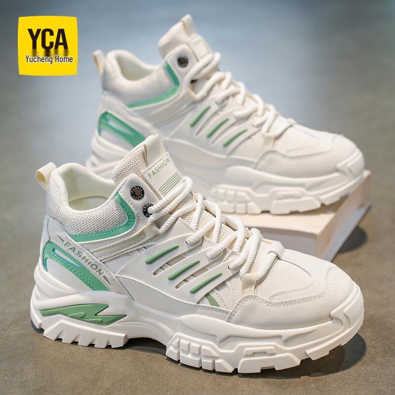 YCA Men s Chunky Platform Casual Shoes 42