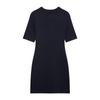 2025 Spring Women's Slim-Fit Knitted Mini Dress with Button Details