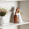 Girl And Horse Figurine Girl Embracing Horse Statue Horse Memorial Sculpture Keepsake for Horse Lover Gifts Cowgirls Birthday