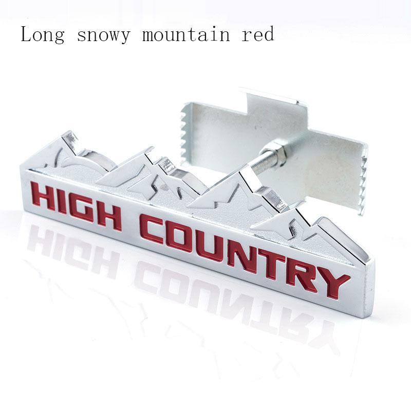 Car Front Grille Badge Tail Trunk Sticker for  Snow Mountain HIGH COUNTRY Emblem CHEROKEE COMMANDER COMPASS LIBERTY PATRIOT